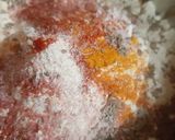 A picture of step 4 of Gujrati Kadi Chawal.