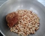 A picture of step 1 of Peanut burfi.