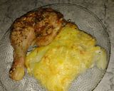 Foto del paso 5 de la receta: Pollo al limón con papas a la crema