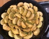 Une image de l'étape 6 de Tarte renversée pommes et pistaches (pâte brisée à la crème).