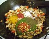 Spicy Scrambled Green Chicken Fry recipe step 4 photo