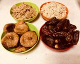 A picture of step 4 of Dryfruits sweet in Peacock pattern.