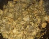 A picture of step 5 of Matar chilka sabzi.
