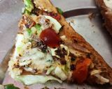 A picture of step 4 of Cheesy bread pizza.