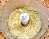 A picture of step 5 of Scallion hummus.