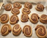 Foto del passaggio 9 della ricetta Girelle di farro con nutella e pistacchio vegan