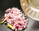 A picture of step 5 of Chana masala/chole masala.