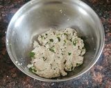 A picture of step 3 of Paneer makhana tikkis.