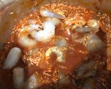 A picture of step 3 of Spicy Rice & Prawns cooked in Instant Pot.