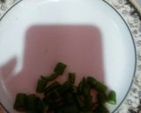 A picture of step 3 of Bhindi.