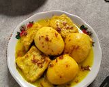 Foto langkah ke 5 dari resep Opor Telur Tahu.