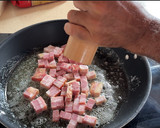Foto del paso 1 de la receta: Macarrones con bacon y espárragos verdes
