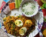 स्पेशल अंडी बिर्याणी (egg biryani recipe in marathi) रेसिपी स्टेप 6 फोटो 