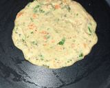 A picture of step 3 of Moong & Chana dal cheela.