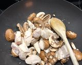 A picture of step 1 of Mediterranean chicken pasta.