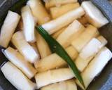 Thai cassava coconut milk dessert Sigkong thai dengan kuah santan langkah memasak 1 foto