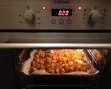 A picture of step 10 of Sunday lunch (chicken noodle soup and baked chicken with potatoes).