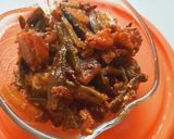 A picture of step 2 of Masala Bhindi.