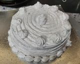 A picture of step 11 of Holi special Vanilla colourful cake.