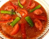صورة لخطوة 2 من وصفة لحمة بالصينية بصوص الطماطم 🍅🍅🫑🫑🧄🧅