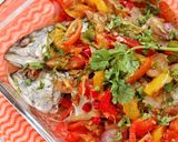 Foto langkah ke 4 dari resep Tim Ikan Kembung, no amis-amis 👍🏻👍🏻👍🏻, dan tips bumbu teta.