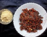A picture of step 5 of Amaranth Pakora and Soup.