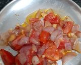 A picture of step 2 of Paneer- matar - capsicum vegetable.