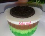 Foto langkah ke 13 dari resep Puding lumut lapis susu oreo 🍮🍼🍪.