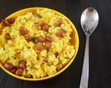 A picture of step 4 of Curd Poha Upma.