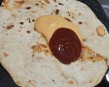 A picture of step 4 of Brocolli wrap.