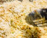 A picture of step 3 of Egg fried rice.