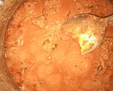 A picture of step 3 of Egusi groundnut soup.