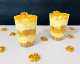 A picture of step 8 of Mango Custard Pudding with Walnuts.