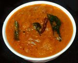 A picture of step 7 of Schezwan chutney.