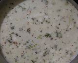 A picture of step 3 of Suji khandavi (Suji steamed rolls).