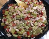 A picture of step 15 of Celery Gratin with Ham, Red Peppers, and Parmesan.