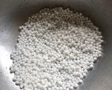 A picture of step 1 of Tapioca Ladu (Sabudana Laddu).