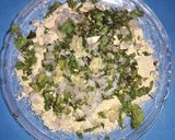 A picture of step 2 of Sattu ka paratha.