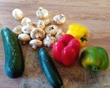 Une image de l'étape 1 de Poulet-riz-légumes vapeur au curry et curcuma.