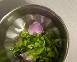 A picture of step 1 of Papdi pizza.