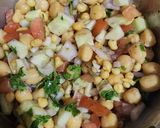 A picture of step 4 of Chole Chaat.