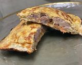 芋泥肉鬆熱壓三明治的食譜步驟3照片