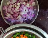 A picture of step 1 of Upma.