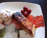 Foto del paso 6 de la receta: Torrijas brioche a la miel de naranjo con helado de menta, chocolate y frambuesas