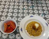 A picture of step 1 of Alexandrian Koshari with Rolled Eggs, Salted Tomatoes, and Dukka.