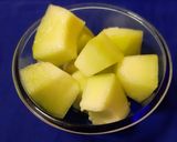 A picture of step 1 of Muskmelon Slush.