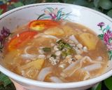Hình bước làm 2 của món Mì hến thơm cà