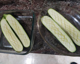 Foto del paso 1 de la receta: Calabacín relleno al horno con cebolla caramelizada