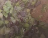 A picture of step 3 of Leek spelt risotto.