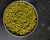 A picture of step 1 of Whole moong curry (no onion no garlic).